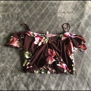 Floral crop top